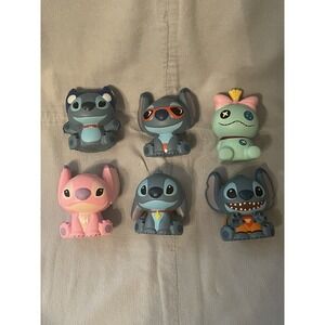 NEW‎ Set of 6 Walt Disney Stitch Squish 'Ums by Bullsitoy Slow Rise Foam Toys